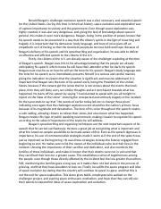 Reagan challenger speech transcript