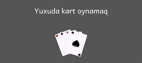 Real şəxslə kart oynamaq