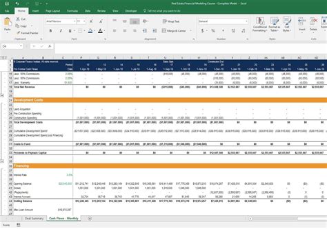 Real Estate Financial Modeling REFM Course Excel Modeling