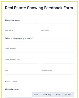 Real Estate Forms Form Templates JotForm