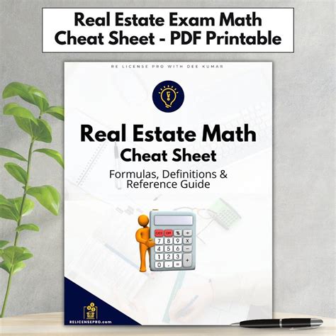 Real Estate Math Cheat Sheet Pdf Cheat Sheet