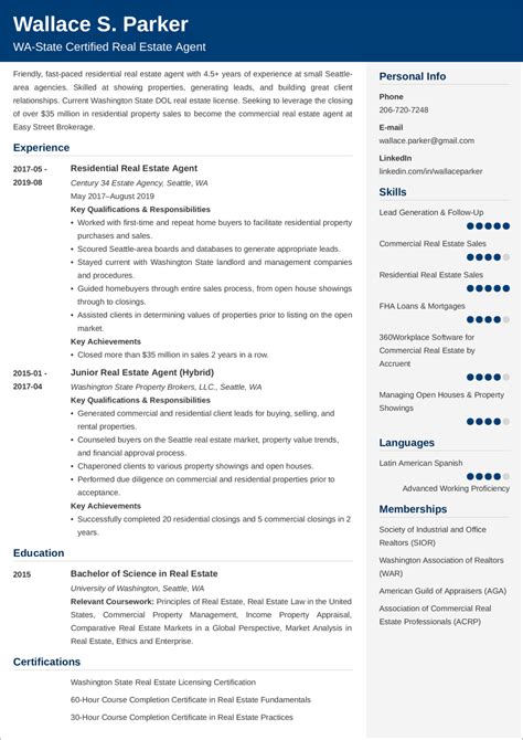 Real Estate Resume—Examples and 25+ Writing Tips