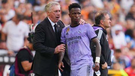 Real Madrid coach says Vinícius didn’t want to continue playing in game after racist chants