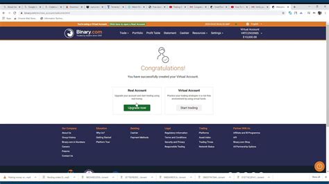 Real Money Account Opening Binary.com