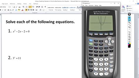 Real Solutions Graphing Calculator