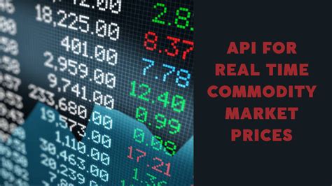 Real Time Commodity Prices Api