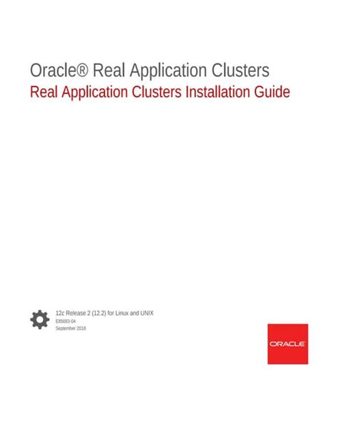 Real application clusters installation guide for linux and unix. - Manual de instalación de proline dvr.