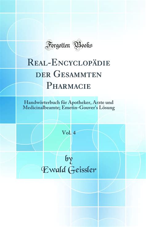 Real encyclopädie der gesammten pharmacie v. - A guide to poetics journal writing in the expanded field 19821998.