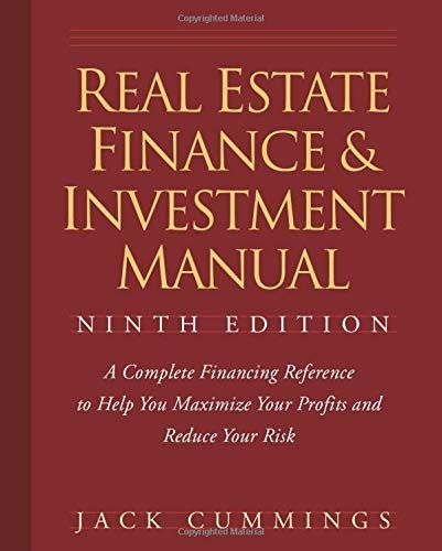 Real estate finance and investment manual 9 edition. - Marcas de nacimiento (los jet de plaza.