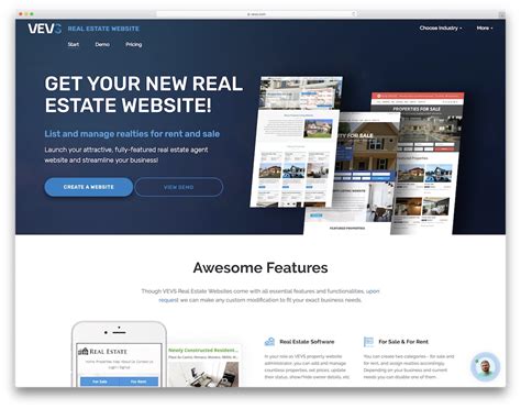 Real estate website builder. Stepps does not offer template real estate websites. Custom websites can cost as little as $8,000 – $10,000 upfront + $300 p/month in ongoing hosting and support. However, in this price range, you are likely still limited when it comes to functionality and integrations. If you want unlimited possibilities and a development team who can build ... 