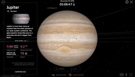 Real-Time, Real Data NASA Solar System Exploration