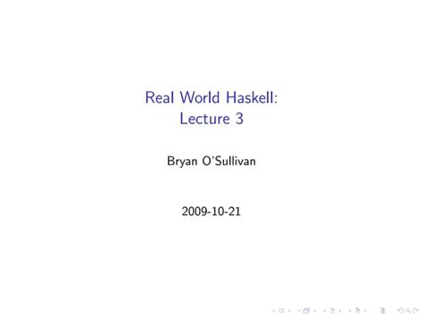 Read Online Real World Haskell Code You Can Believe In By Bryan Osullivan