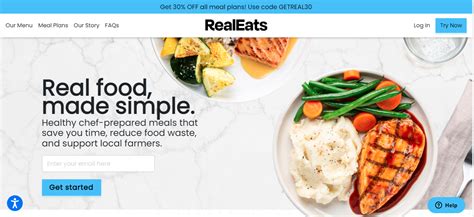 Realeats. About RealEats RealEats is a weekly meal delivery service that makes it simple to enjoy the nutritional benefits of real food. Founded in 2017 with a mission to build a healthier food future ... 