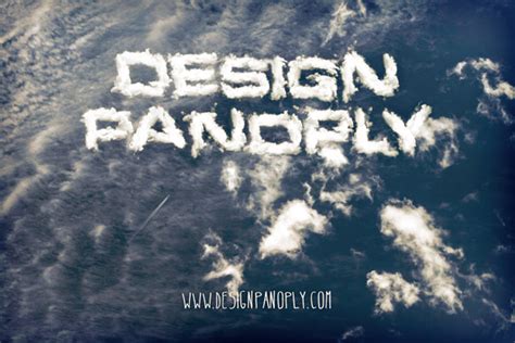 Realistic, Aged Cloud Text Effect Using Brushes Design Panoply