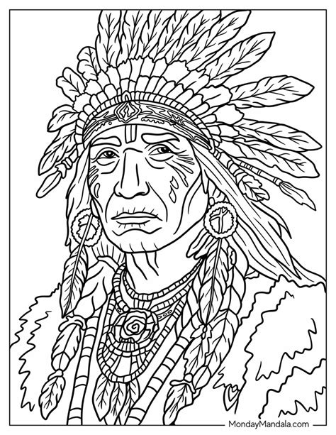 Realistic Indian Pages Coloring Pages