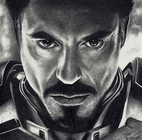 Realistic Iron Man Drawings