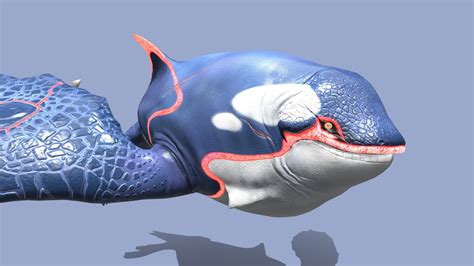 Realistic Kyogre - 3D model by Chase Morello …