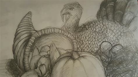 Realistic Thanksgiving Drawings