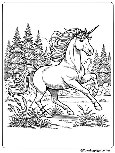 Realistic Unicorn Coloring Pages Free Printable Coloring Pages