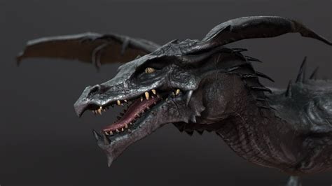 Realistic dragon 3d model free.  Available for download in .  Dragon design created for course c...