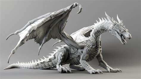 Realistic dragon 3d model.  For higher detail, advanced features, and production-...