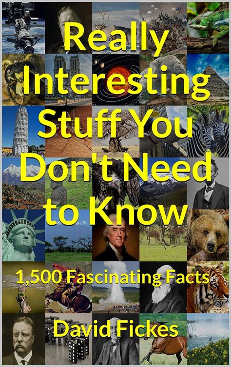 Read Online Really Interesting Stuff You Dont Need To Know 1500 Fascinating Facts By David Fickes