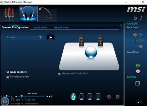Realtek audio manager. Mar 27, 2022 · También puede intentar abrir Realtek HD Audio Manager usando la búsqueda en Windows. Solo necesita abrir el menú Inicio, y allí busque la palabra Realtek. Luego, en los resultados, haga clic en Administrador de audiopara abrirlo. Abrir usando el diálogo Ejecutar. Esta es una forma de abrir Realtek Audio Manager usando directamente el ... 
