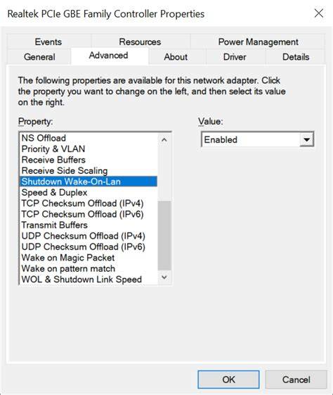 Realtek shutdown wake on lan.  Double-click the Network Adaptors device type, and th...