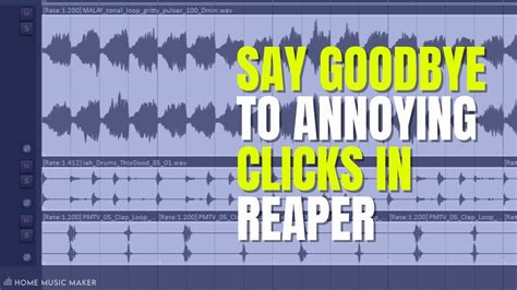 Reaper remove clicks. .  ...