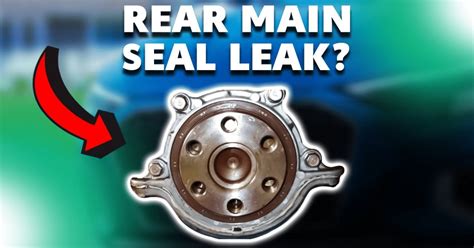 Rear main seal leak symptoms. .  ...