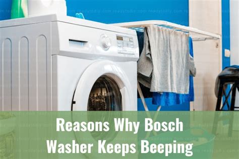 Reasons Why Bosch Washer Keeps Beeping (How to Fix)