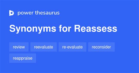 Reassessing synonym. Things To Know About Reassessing synonym. 