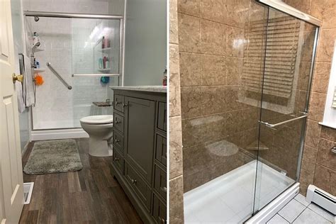Rebath baltimore reviews. Oct 5, 2023 · A small bathroom remodel costs $2,500 to $10,000 and a primary bath costs $10,000 to $30,000 to redo. Bathroom renovations cost $120 to $275 per square foot, depending on the quality of materials, labor, and layout changes. A typical 5' x 7' or 5' x 10' bathroom remodel costs $4,200 to $13,700. One-day bath or shower remodels from Rebath or ... 
