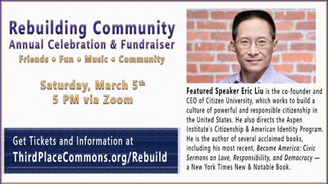 Rebuild Community with Us Third Place Commons