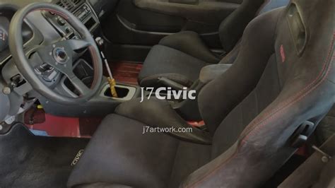 Recaro SRD Install with PCI Seat Rails in Civic Si - YouTube