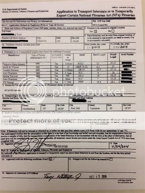 Recent 5320.20 experience