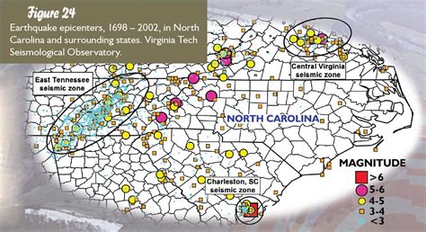 Recent Earthquakes Near Greenville, North Carolina, United States