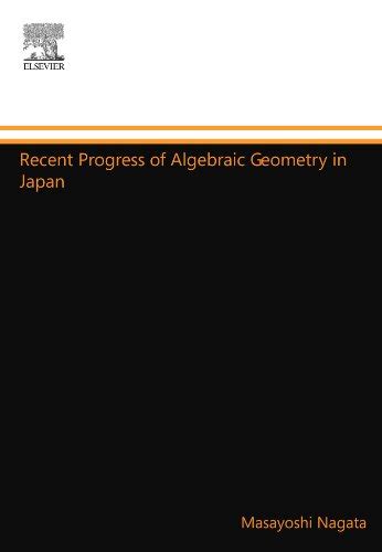 Recent Progress Of Algebraic Geometry In Japan