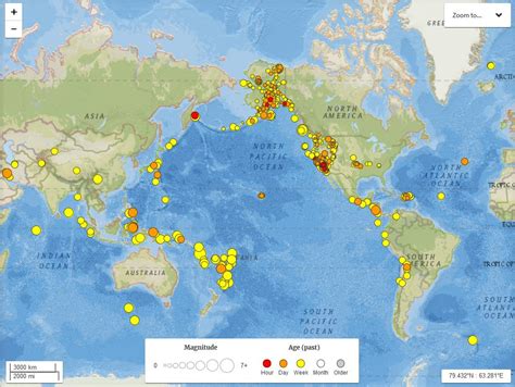 The Latest Earthquakes application supports most recent browsers ... USGS Magnitude 2.5+ Earthquakes, Past Day 33 earthquakes. Only List Earthquakes Shown on Map . …. 