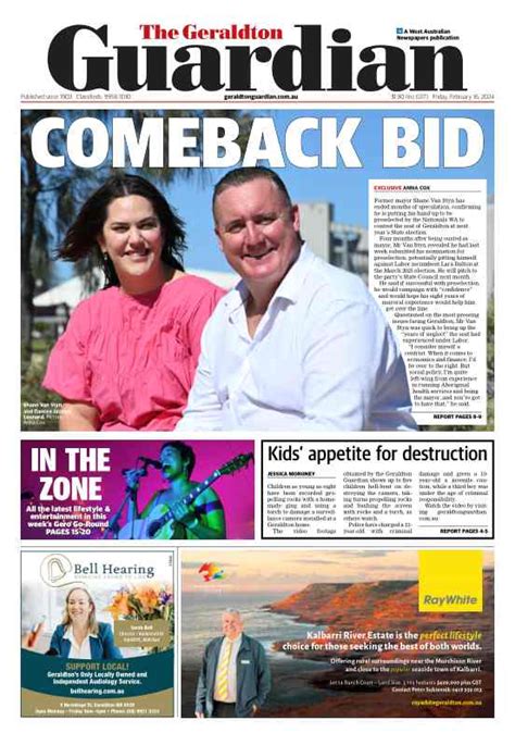 Recent funeral notices geraldton guardian today.  The Geraldton Guardia...