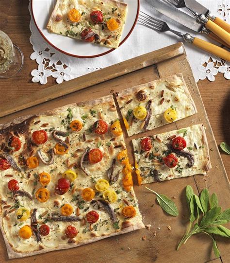 Recept: flammkuchen met bonte tomaten - Tante Fanny