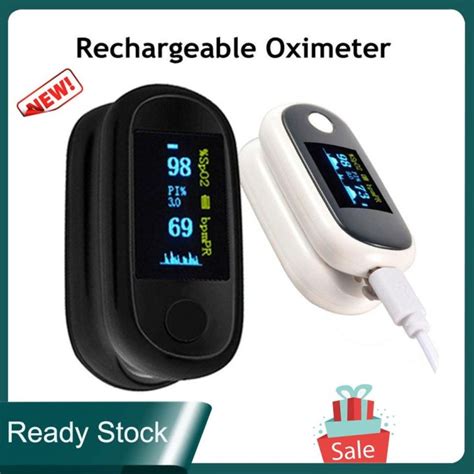 Rechargeable USB Fingertip Pulse Oximeter Heart Rate PI SpO2