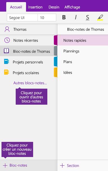 Rechercher des notes dans OneNote pour Windows 10