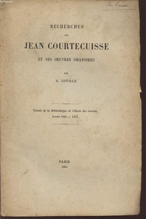 Recherches sur jean courtecuisse et ses oeuvres oratoires. - Practical guide to health assessment through the lifespan.