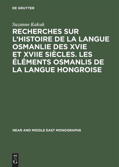 Recherches sur l'histoire de la langue osmanlie des xvie et xviie siècles. - The hot for pyrex guide to rare and hard to.