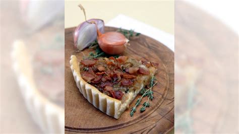 Recipe: Make this Shallot and Bacon Tart to enjoy while watching New Year’s Day TV
