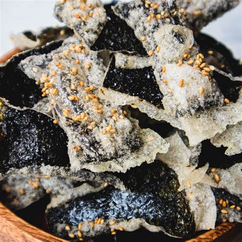 Recipe: Seaweed chips with sesame oil and sea salt