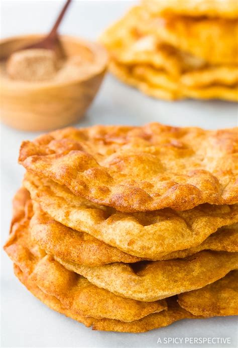 Recipe navajo fry bread. In a large bowl, mix flour, baking powder, and salt by hand. Add in olive oil or vegetable oil and mix into dough until evenly combined (tortillas and biscuits only). Add in 1 cup of warm water ... 