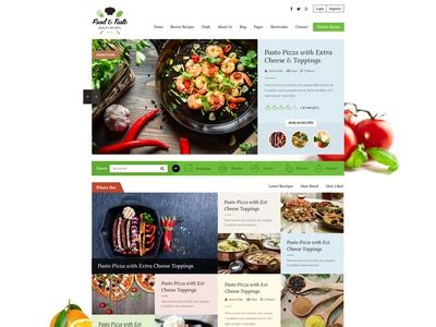 RecipePress Food Recipe Wordpress Theme by Sunil Joshi on Dribbble