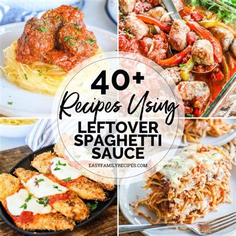 Recipes For Leftover Spaghetti Sauce